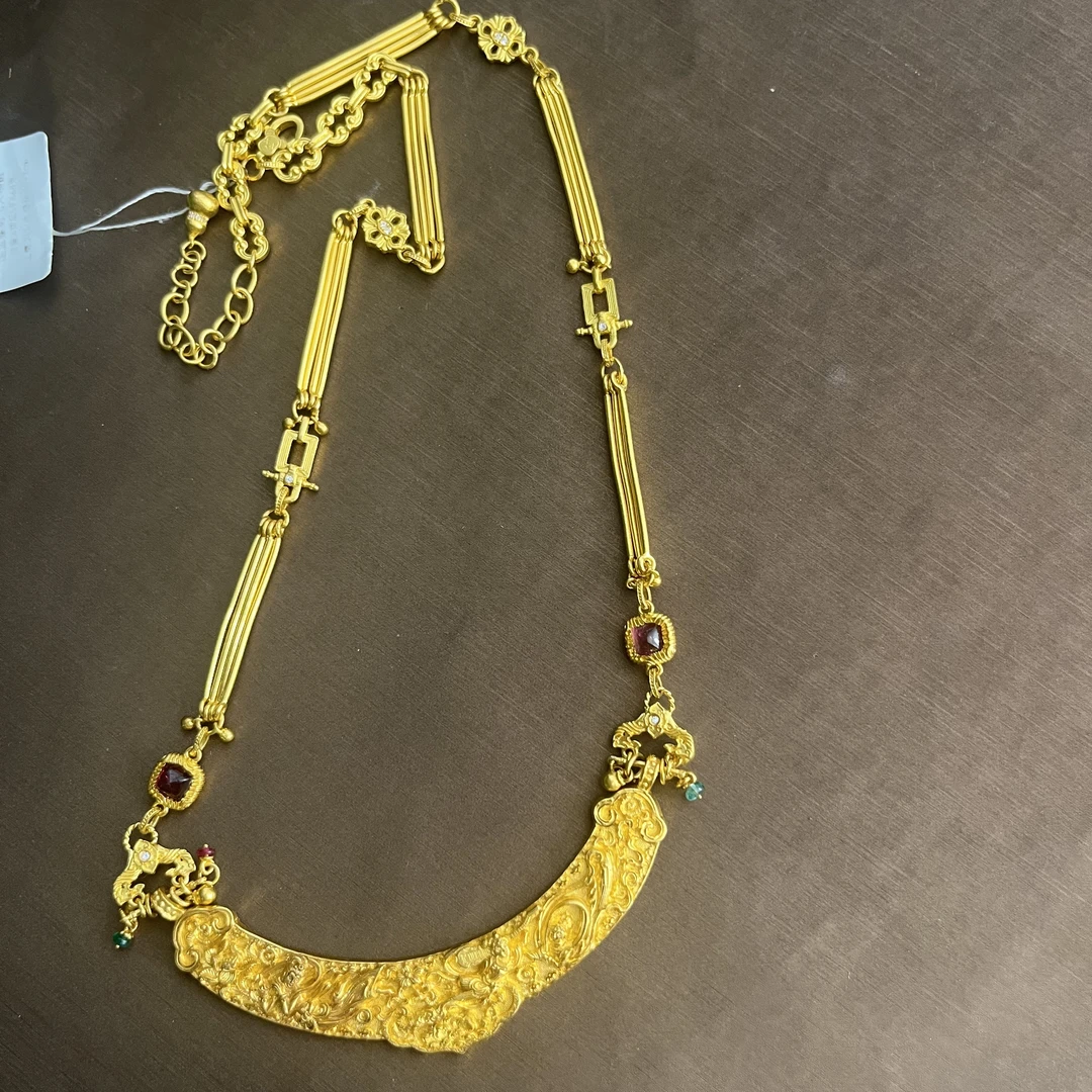 足金无忧风铃设计款项链