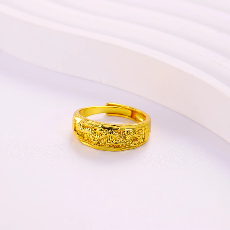 【手工锻造】保底3克8MM金店同款亮面开口龙戒