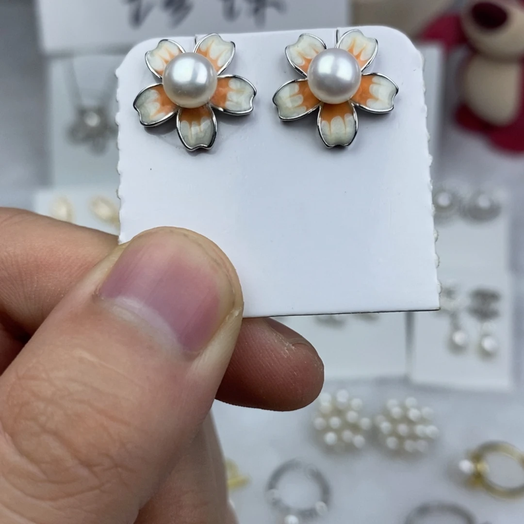 耳饰未镶嵌淡水珍珠