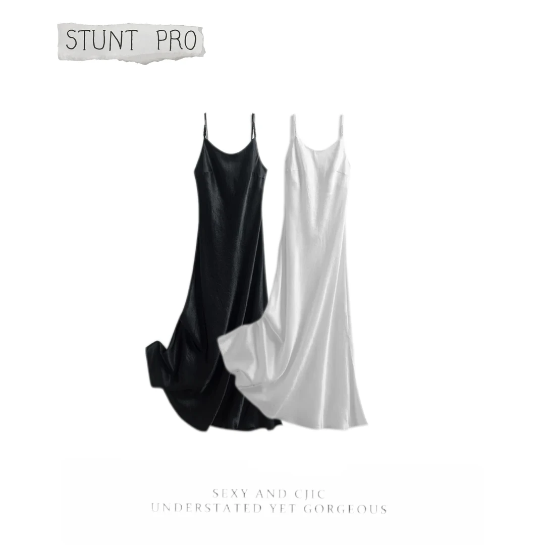 100醋酸气质吊带背心连衣裙1614