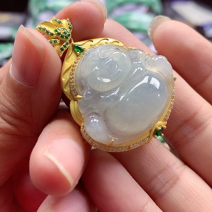 颈饰银S925镶嵌翡翠翡翠