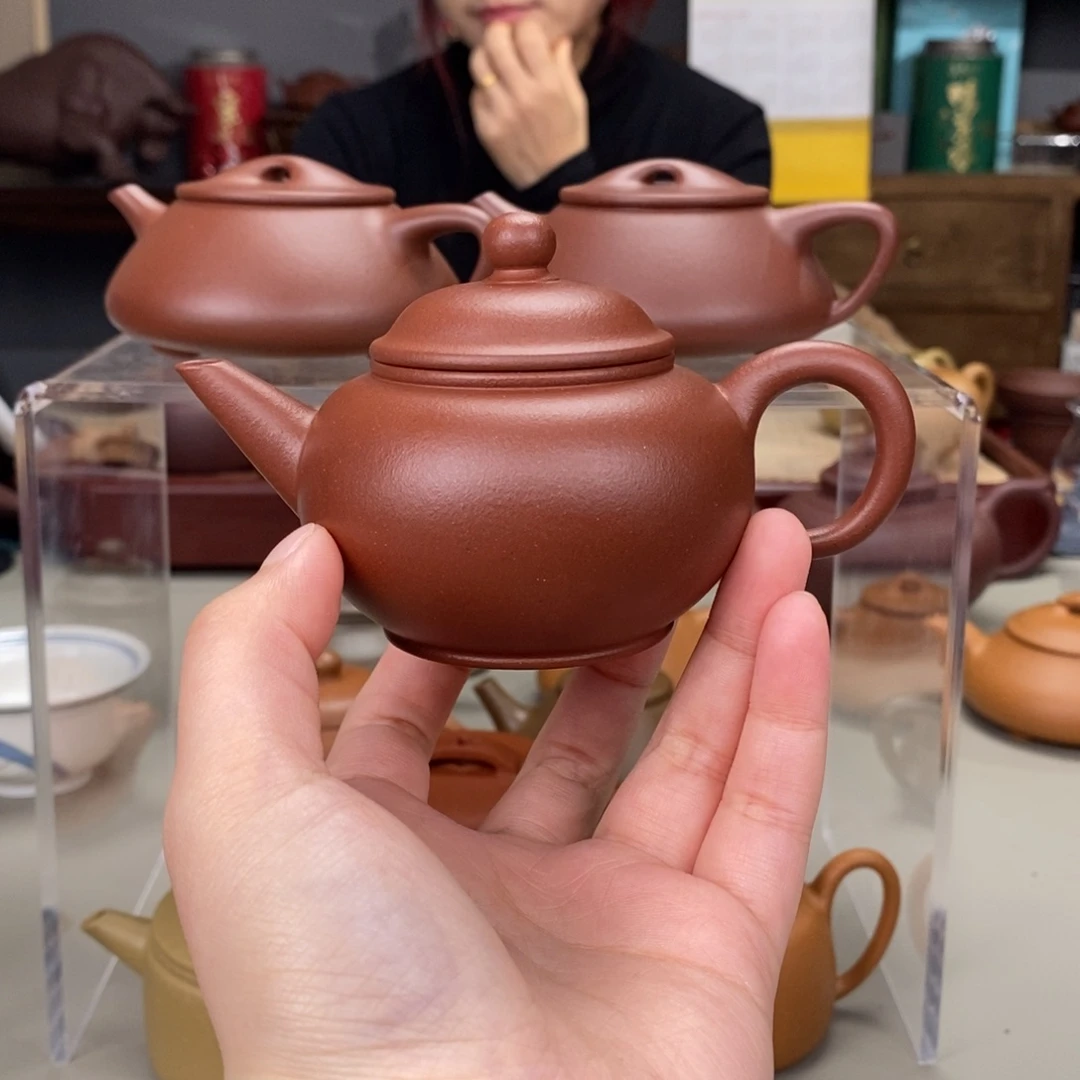 紫砂茶壶罗****梦羊角山水平130cc