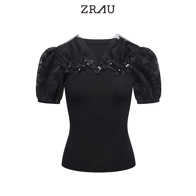 ZRAU高贵典雅泡泡袖上衣Z1242M0017