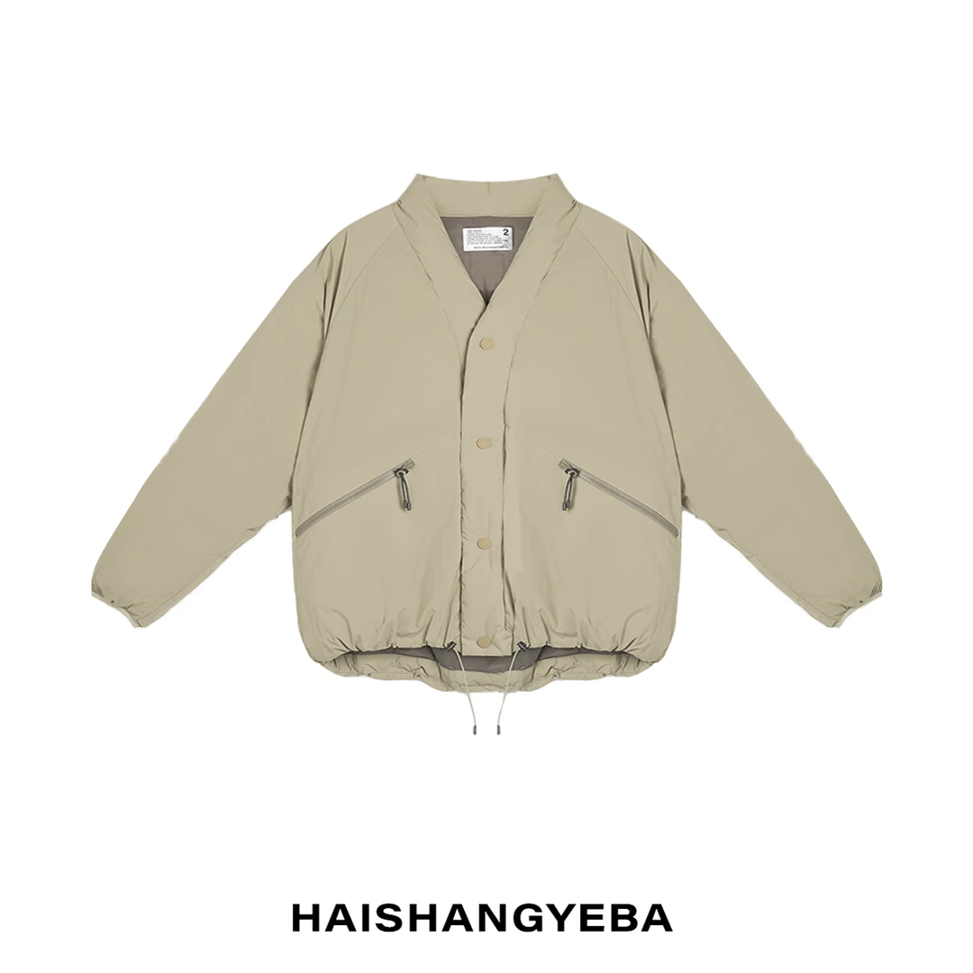 【海上叶爸】新款2024秋冬百搭90白鸭绒男女同款宽松单排扣羽绒服