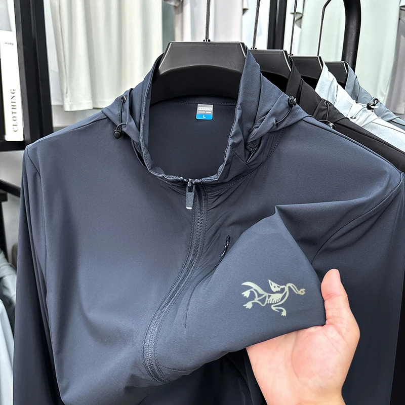 撤柜清仓夏季新款防晒衣鸟家印男士户外运动登山钓鱼速干透气外套