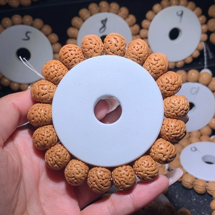 桃核手串野生小奶豆