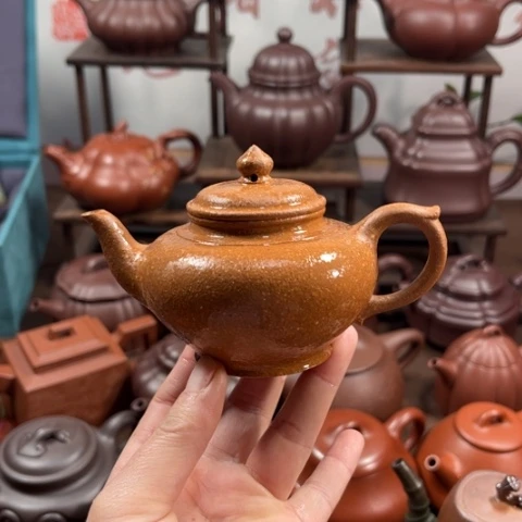 紫泥茶壶C*子原矿降坡泥150毫升