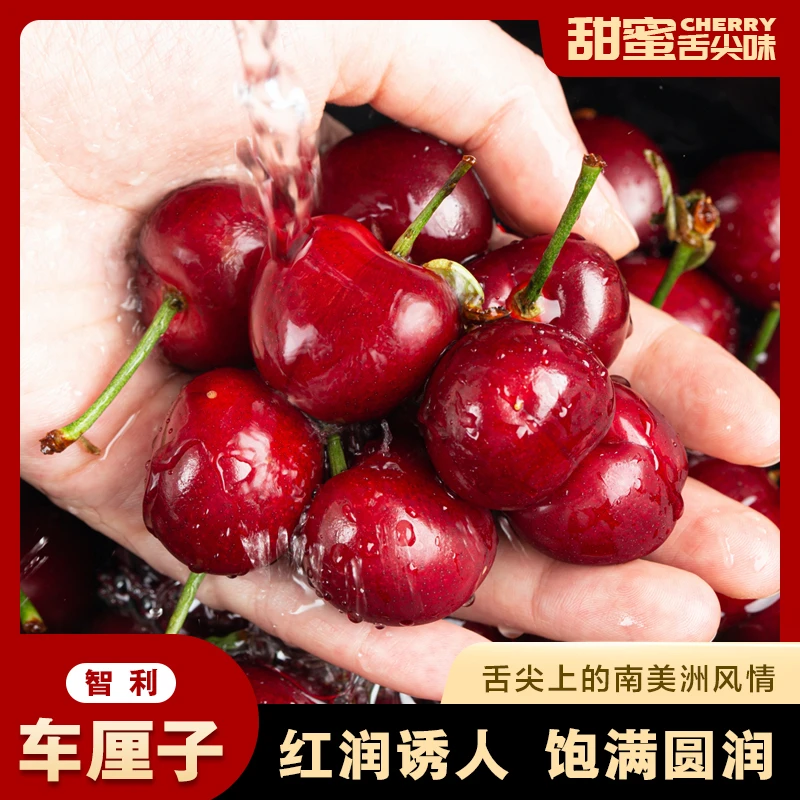 智利原箱车厘子3J5斤新鲜水果顺丰京东空运内附果径卡 内附果径卡