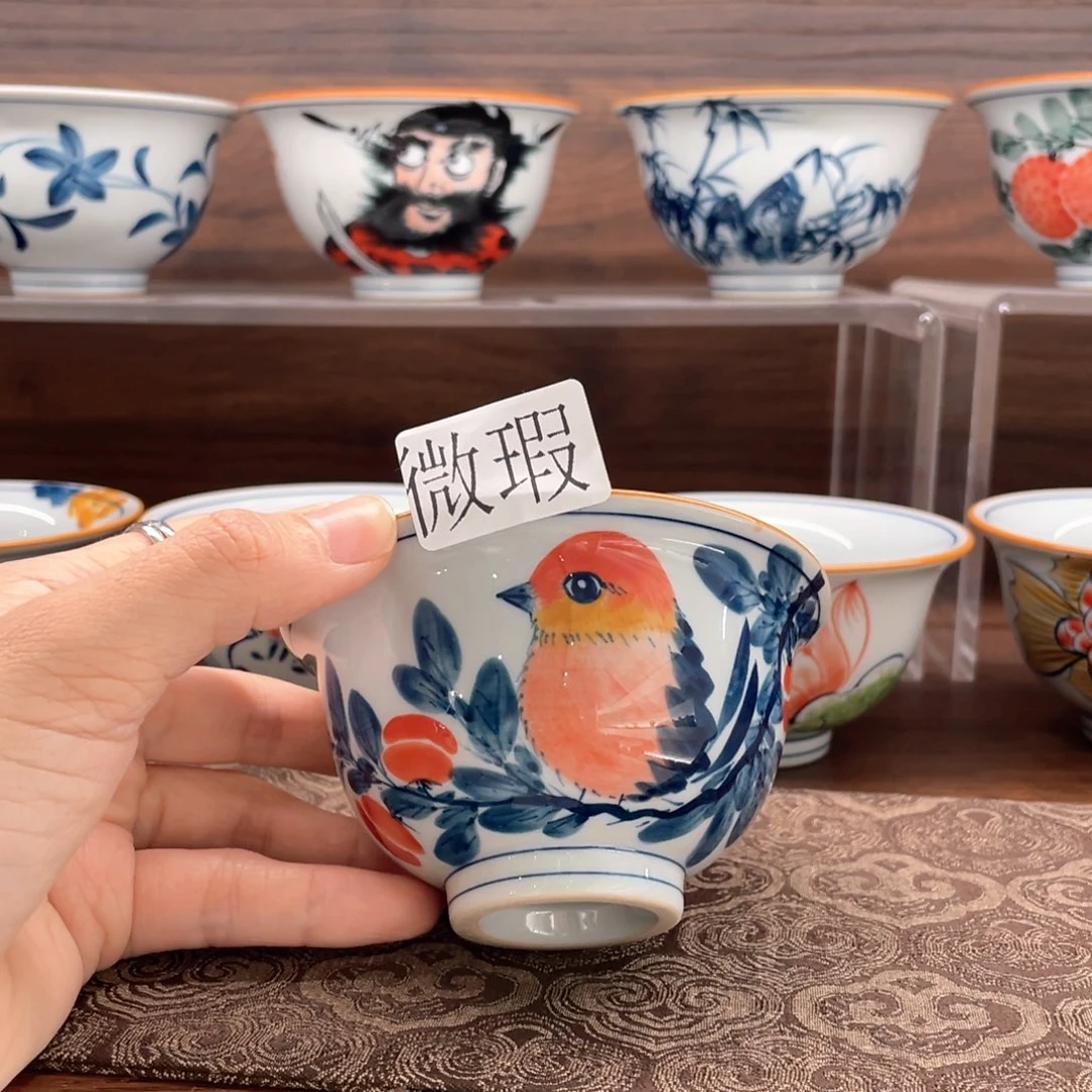 微瑕釉下彩纯手绘