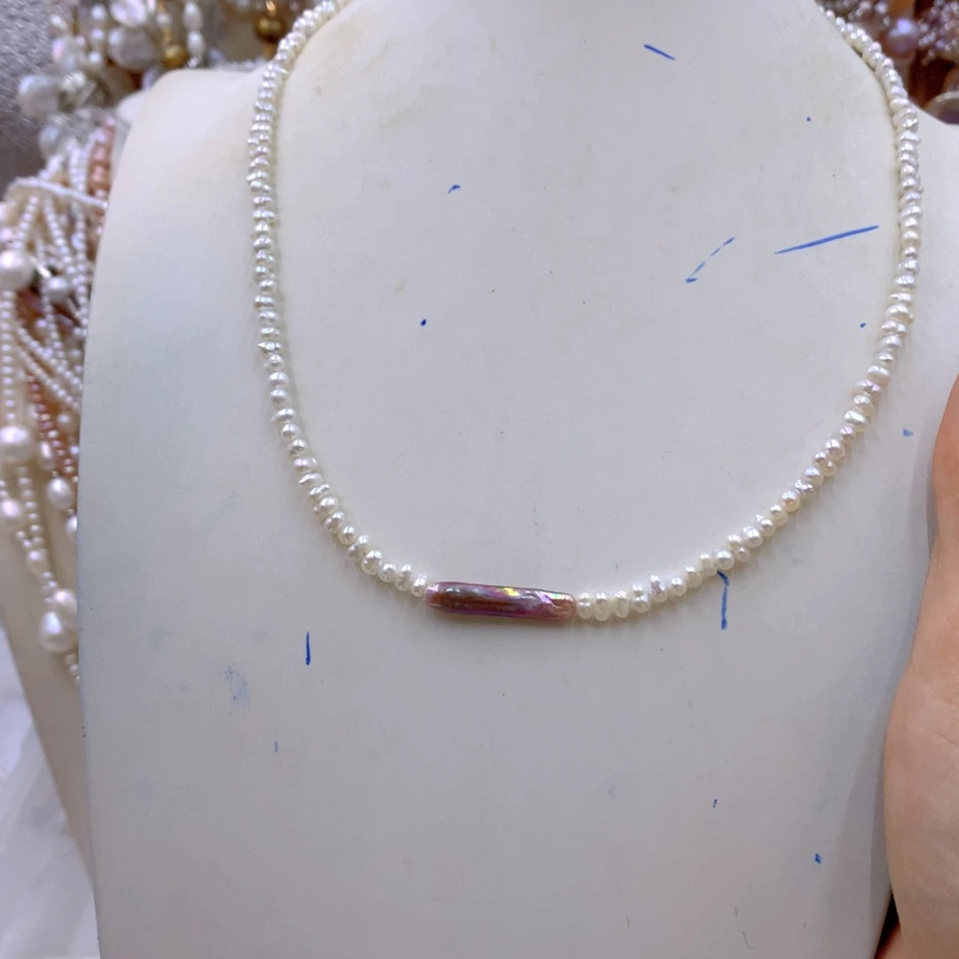 淡水珍珠耳饰合金