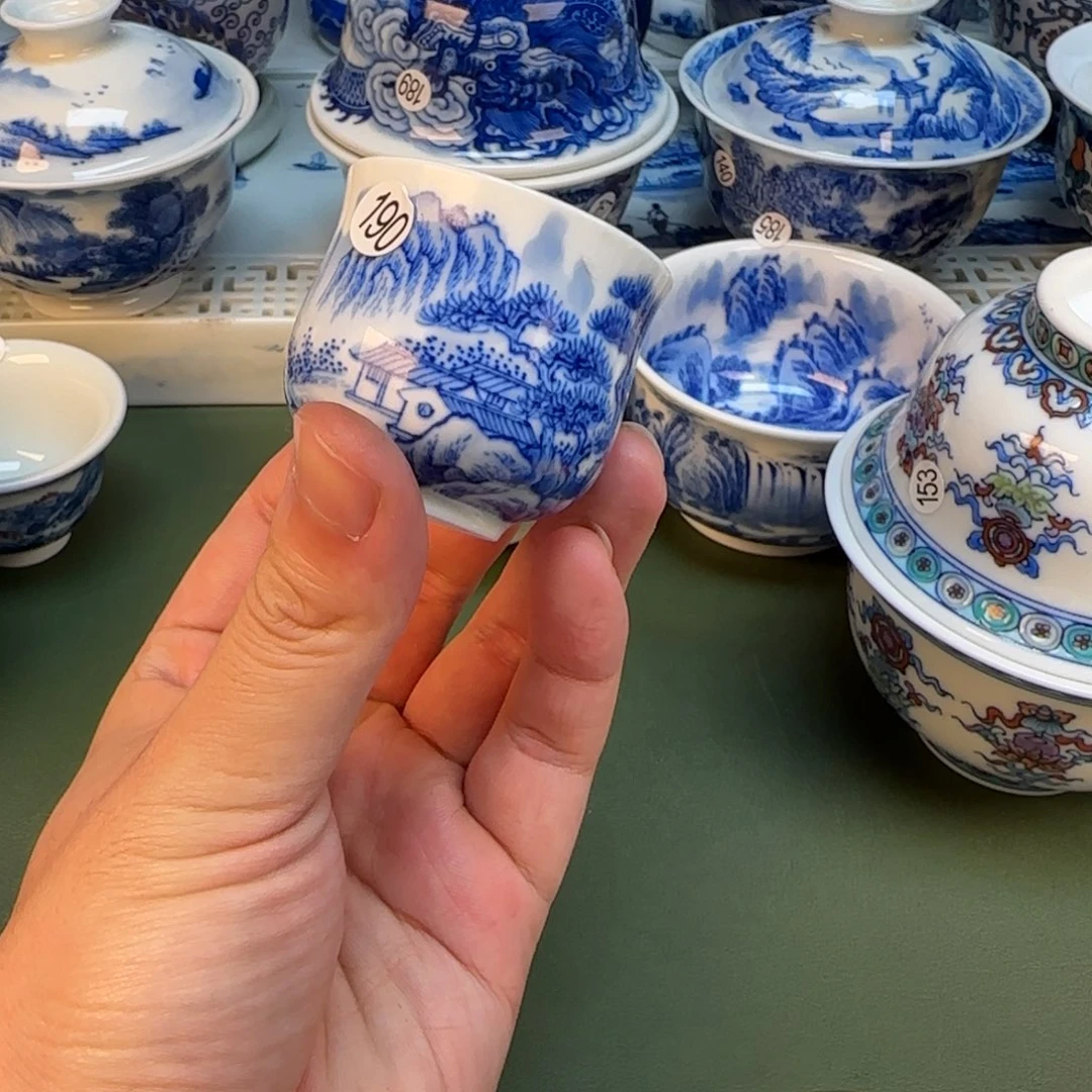 彦祖纯手工手绘茶具190