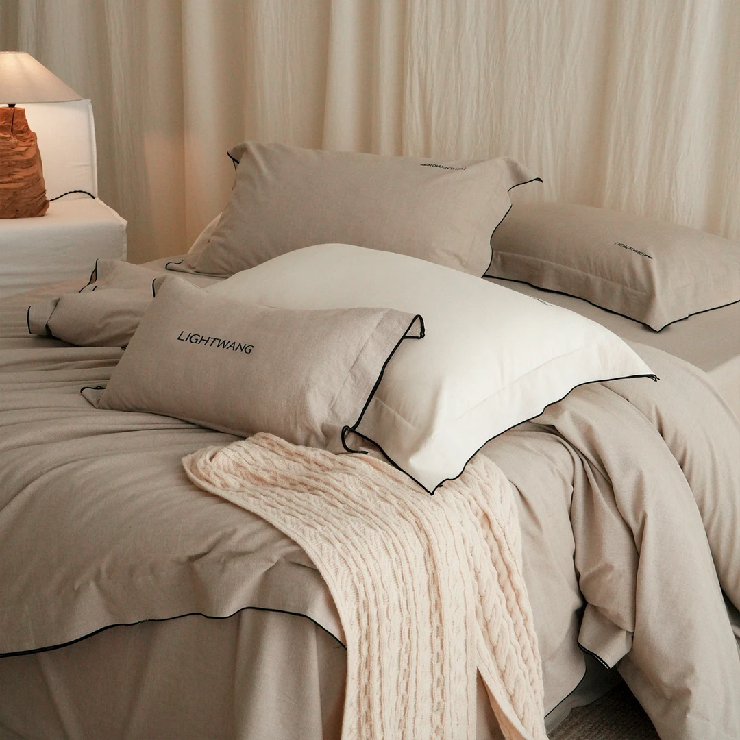 A类棉麻质感丨四件套亚麻床单被套透气干爽简约高级感高颜值床品