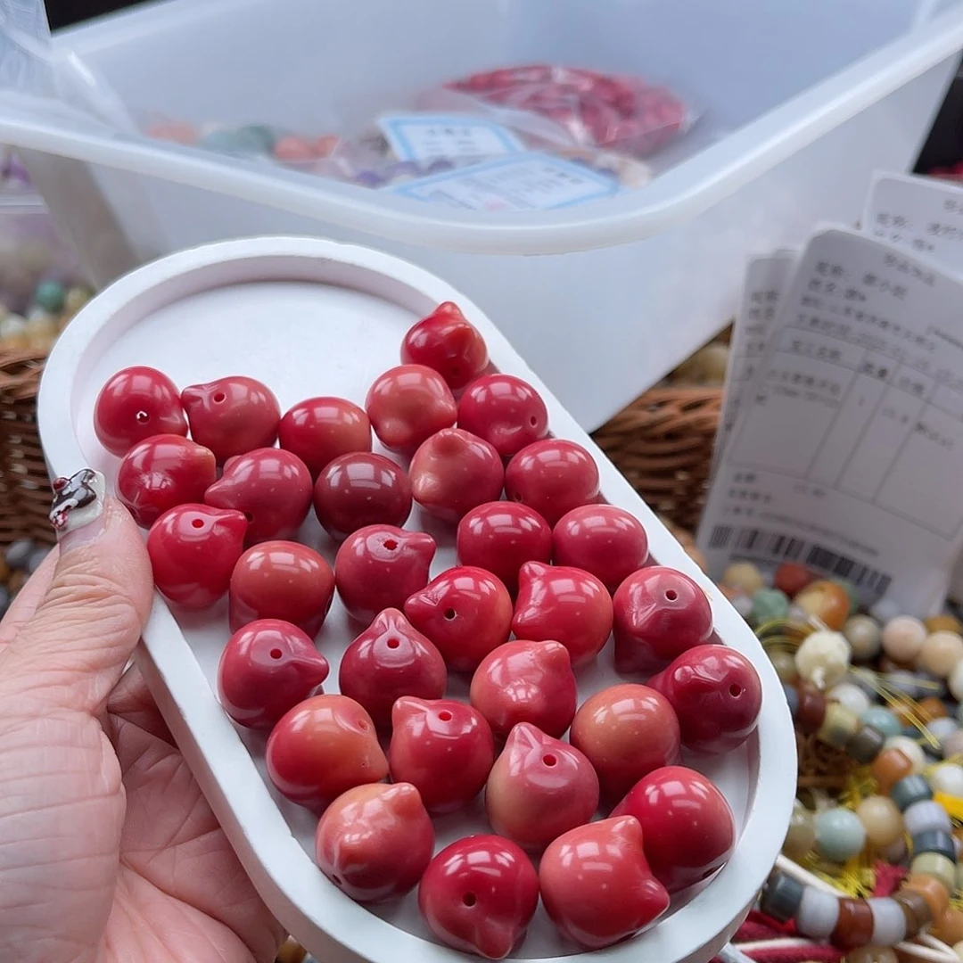 白玉菩提吊坠Q/17mm/14颗