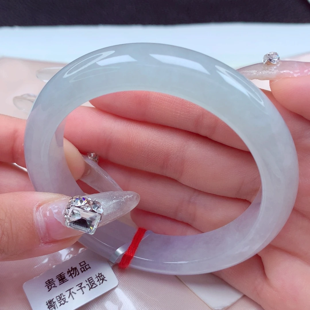 翡翠手镯未镶嵌天然缅甸翡翠A货手镯 23号