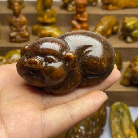 蛇纹石玉未镶嵌颈饰28