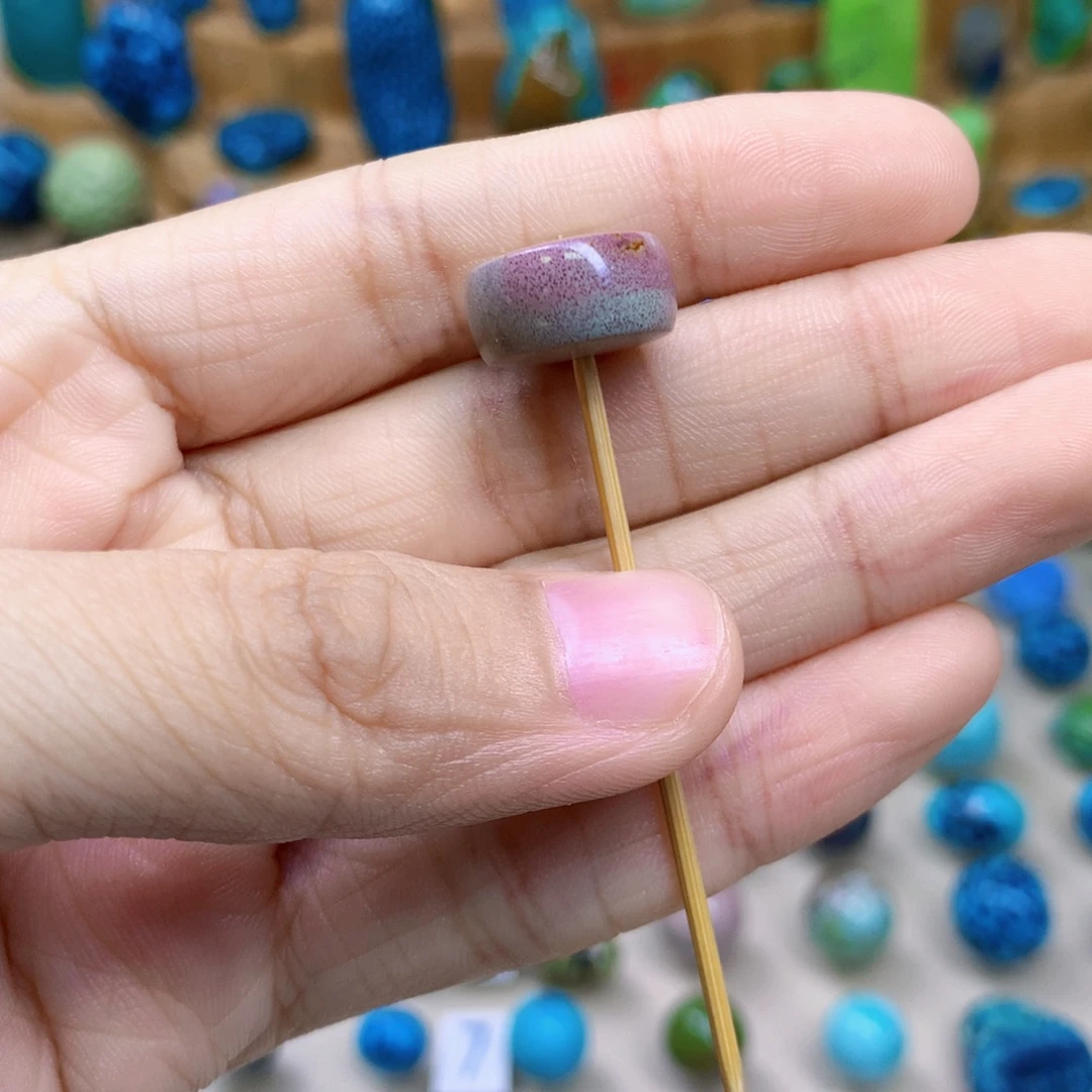 绿松石未镶嵌三彩随行