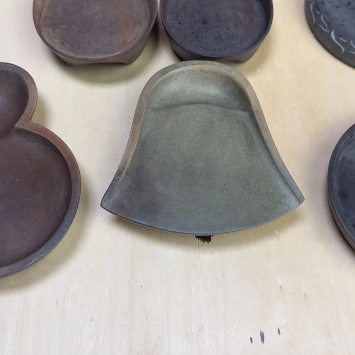 钊***庐河东裴氏澄泥砚风字砚