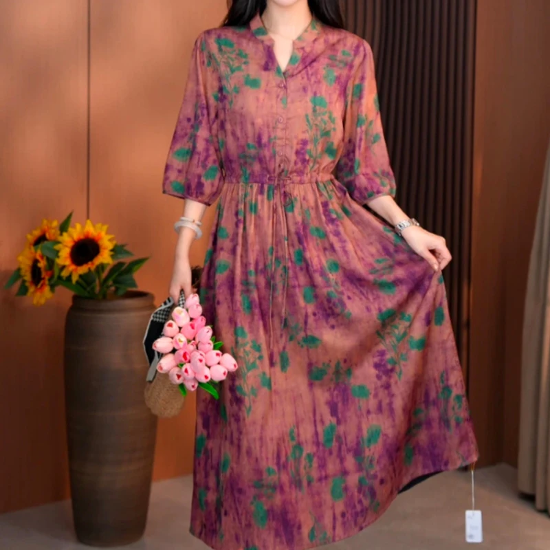 7550-45新款女士双面穿连衣裙