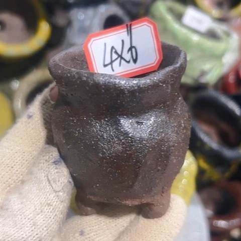 粗陶花盆手工花盆制作