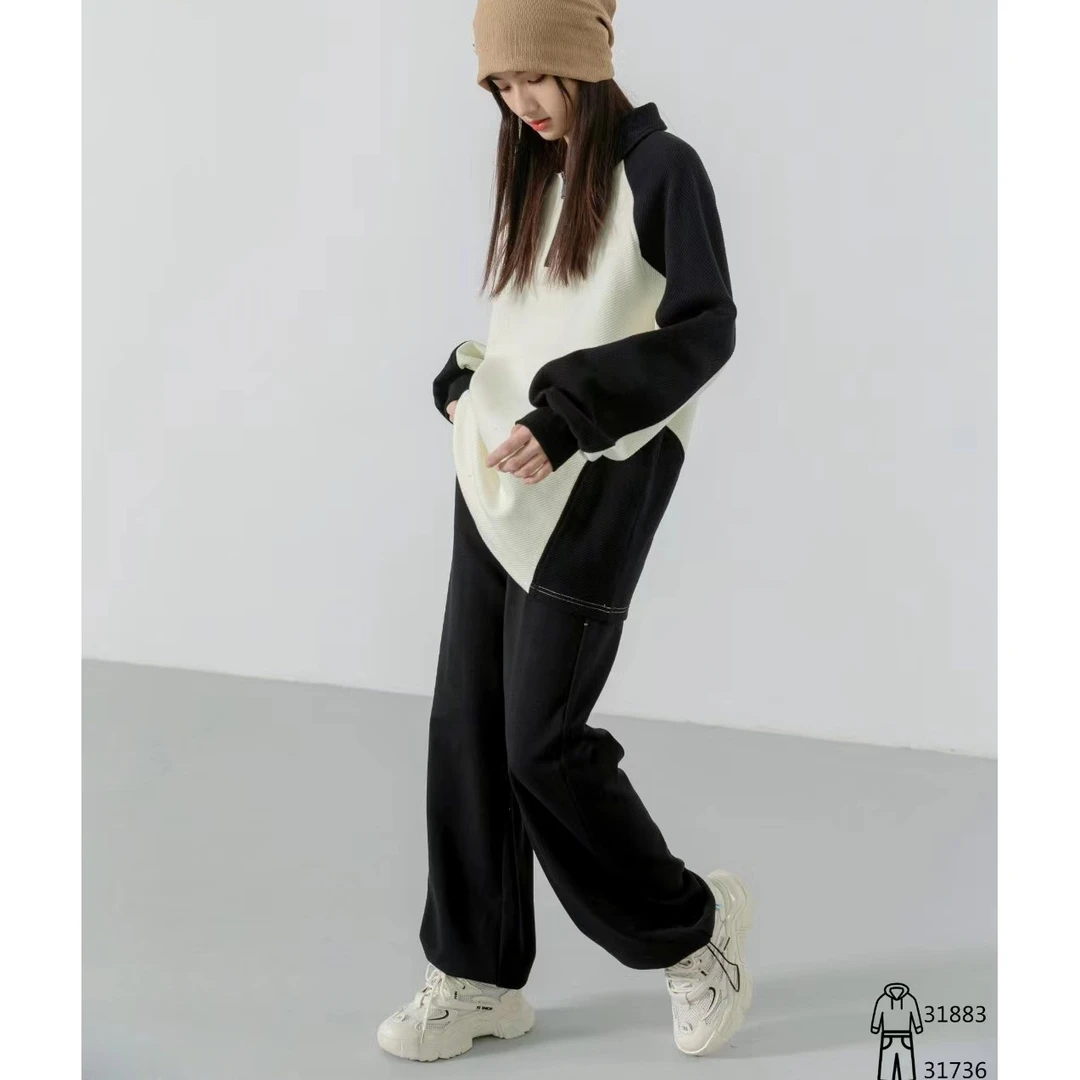 31883高端专享青少年老林家天花板秋款POLO卫衣黑色