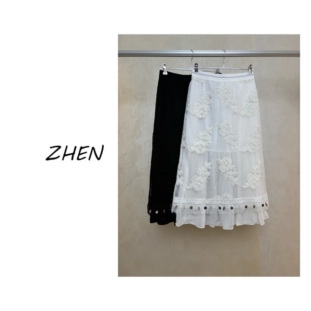 【ZHEN】25Y00155 2025新款半裙显瘦遮肉小众设计款