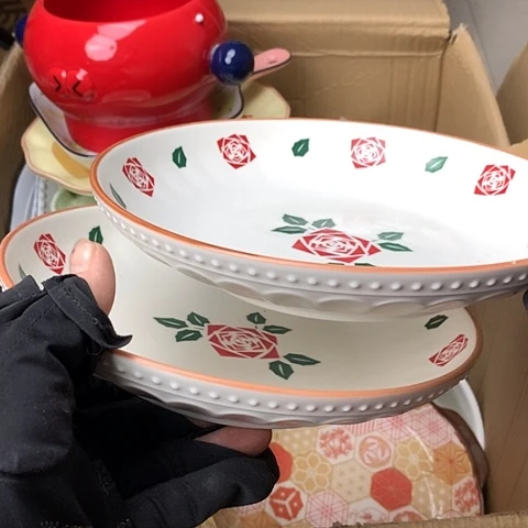 盘陶瓷制品满25拼单发货默认微瑕