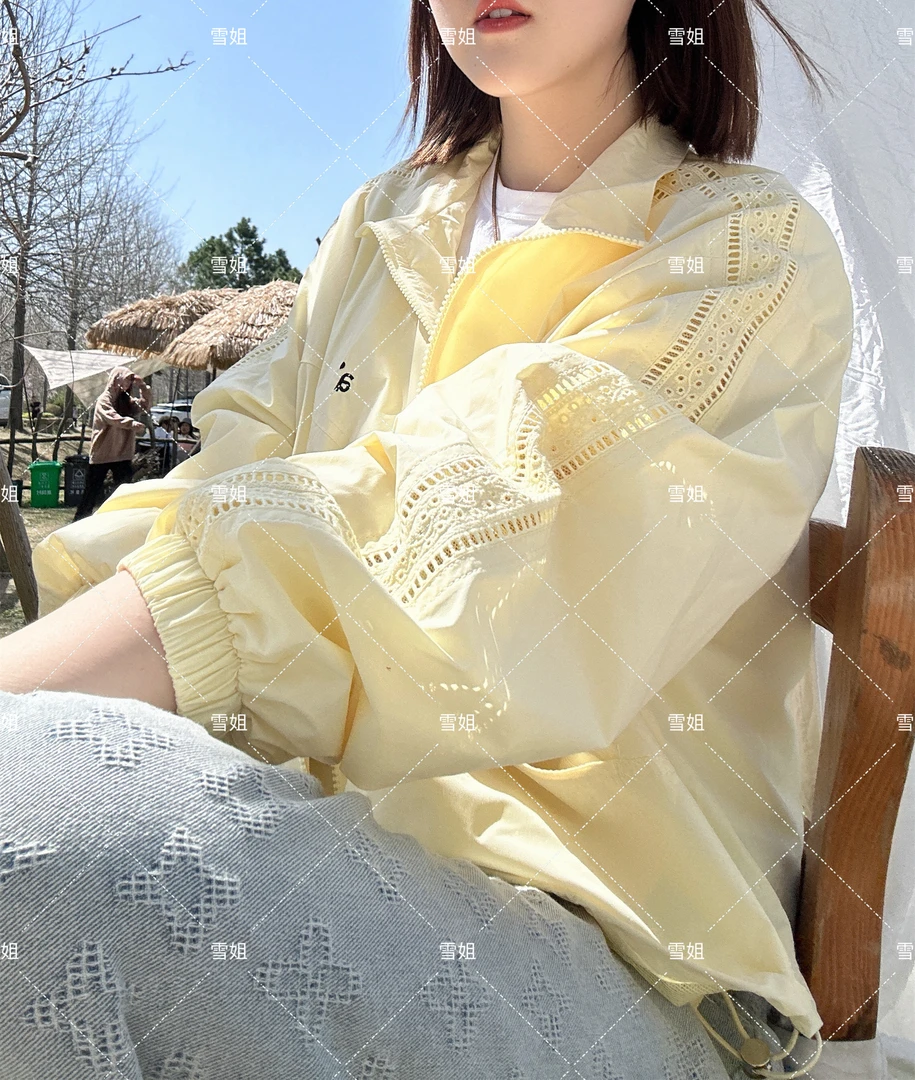 雪姐服饰「户外活动外套」春季时尚户外运动外套肩膀镂空设计上衣