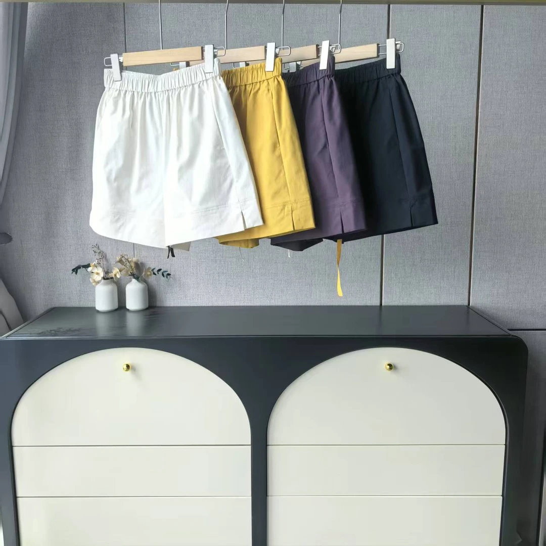 木子家I  TT097【抽绳字母山本短裤】舒柔特松紧腰休闲短裤