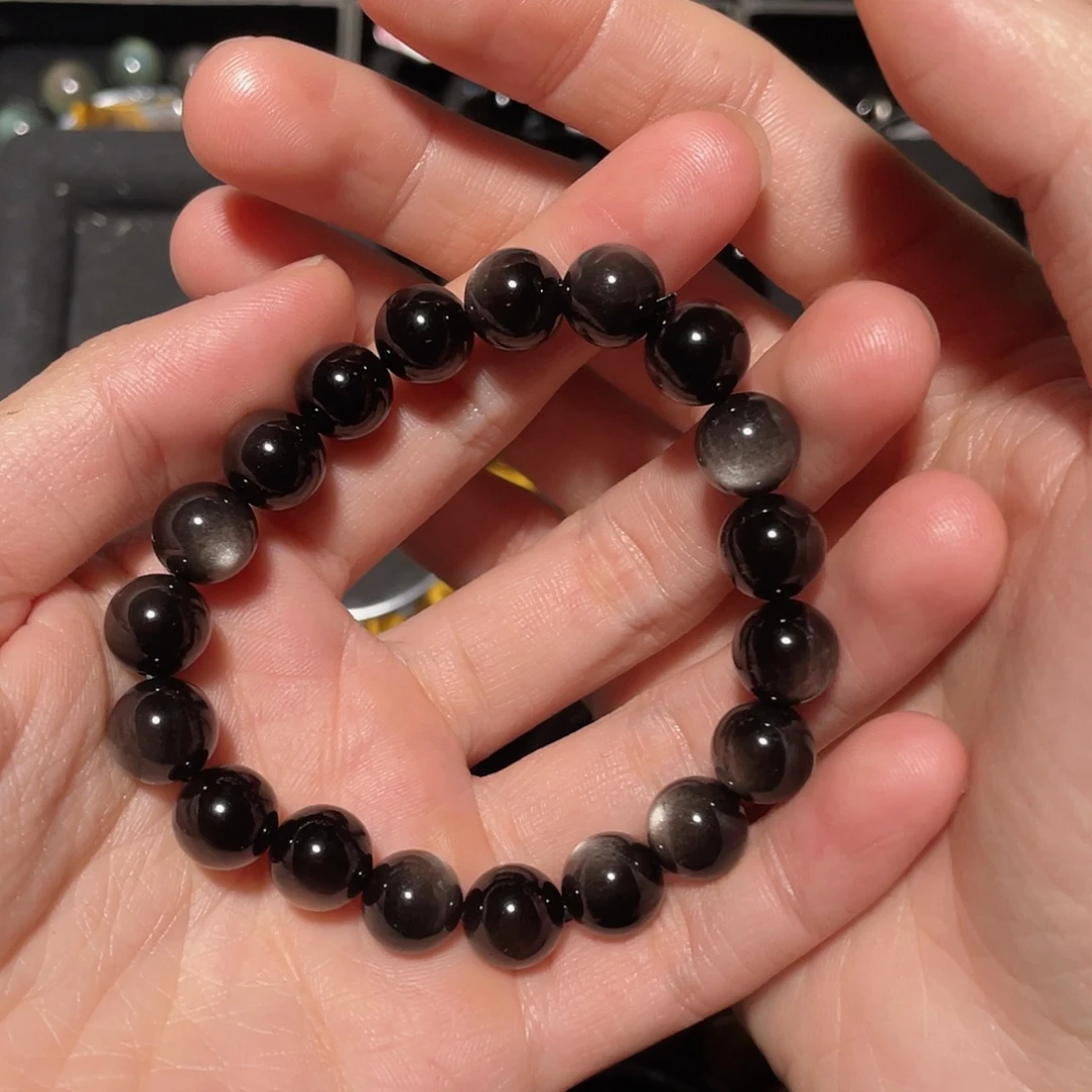 腐***坏黑曜岩未镶嵌手链