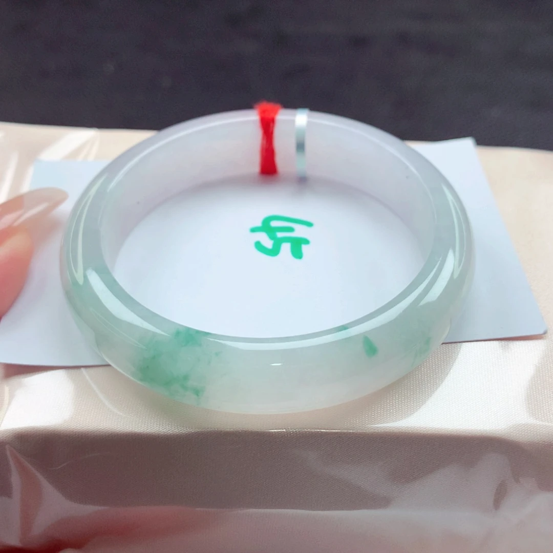 翡翠手镯未镶嵌天然缅甸翡翠A货手镯 45号
