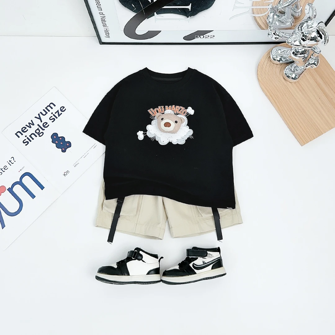 儿童短袖T恤夏季男童上衣2025新款洋气时尚潮AC25067悠悠童话童装