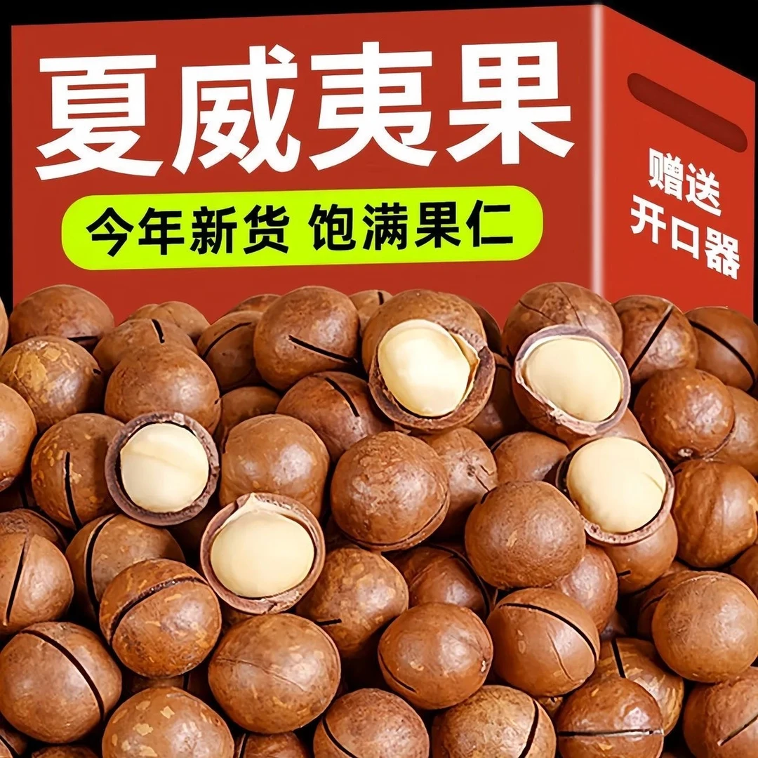 《夏威夷果》送开口器 奶香味大颗粒夏威夷果饱满酥脆开袋即食零食