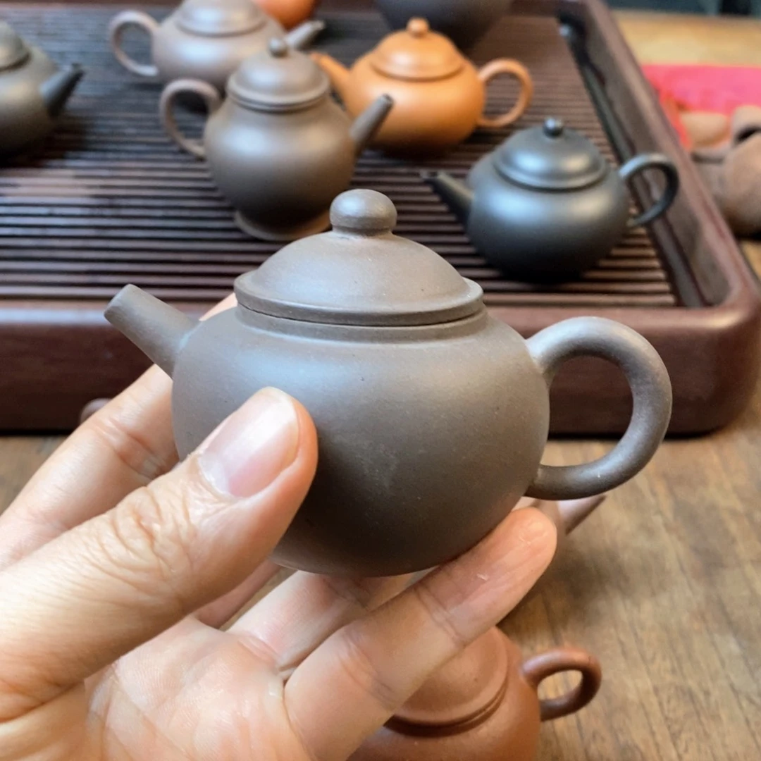 紫砂茶壶若*克销紫巨轮容量100ccccc