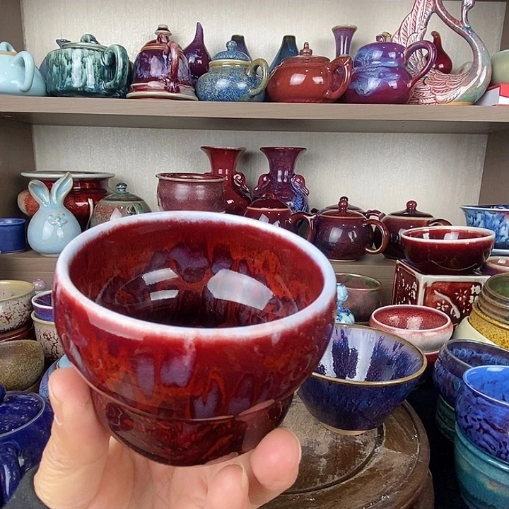 森***林茶盏中国神后钧瓷茶具