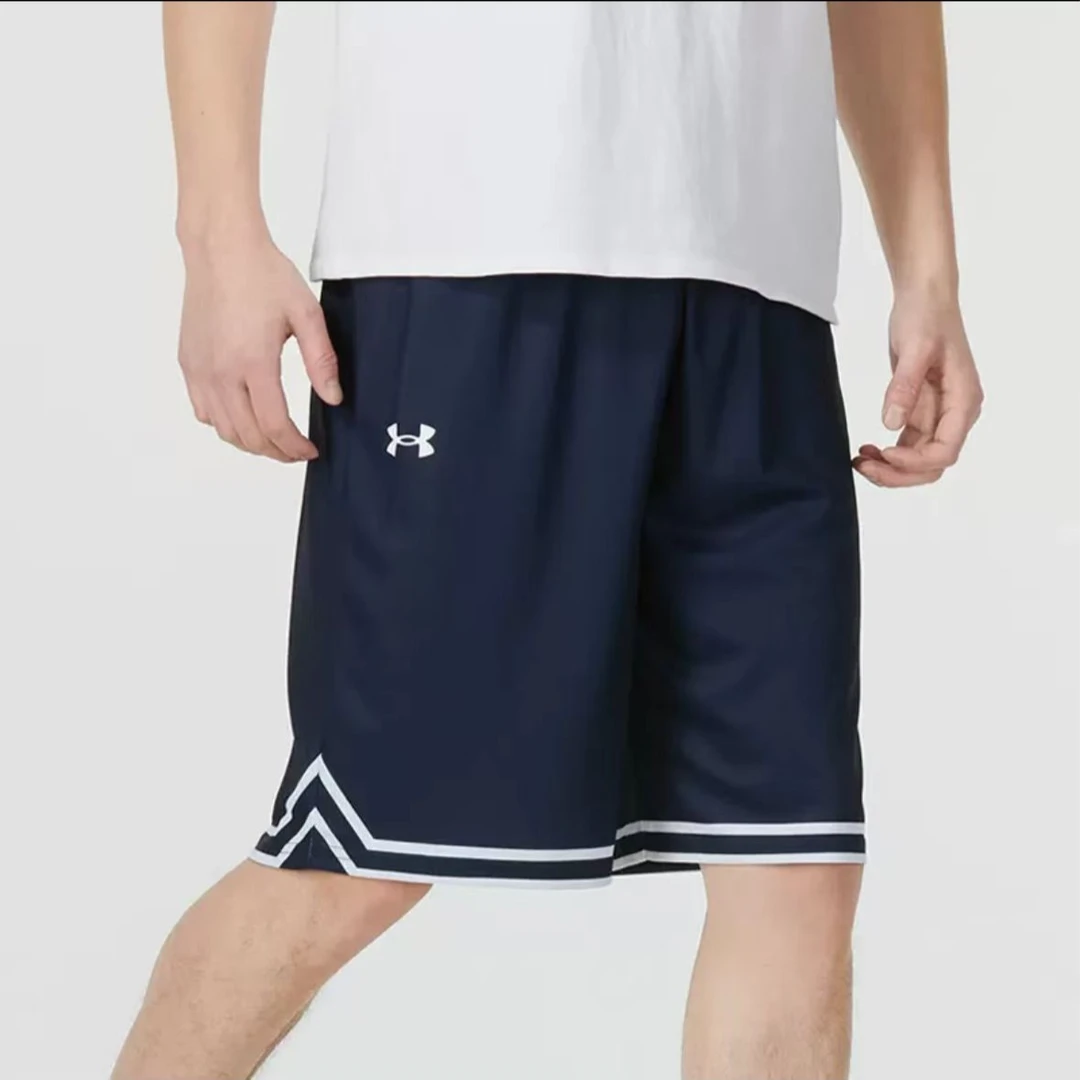 UA安德玛运动速干短裤男夏季美式跑步短裤健身过膝五分宽松篮球裤