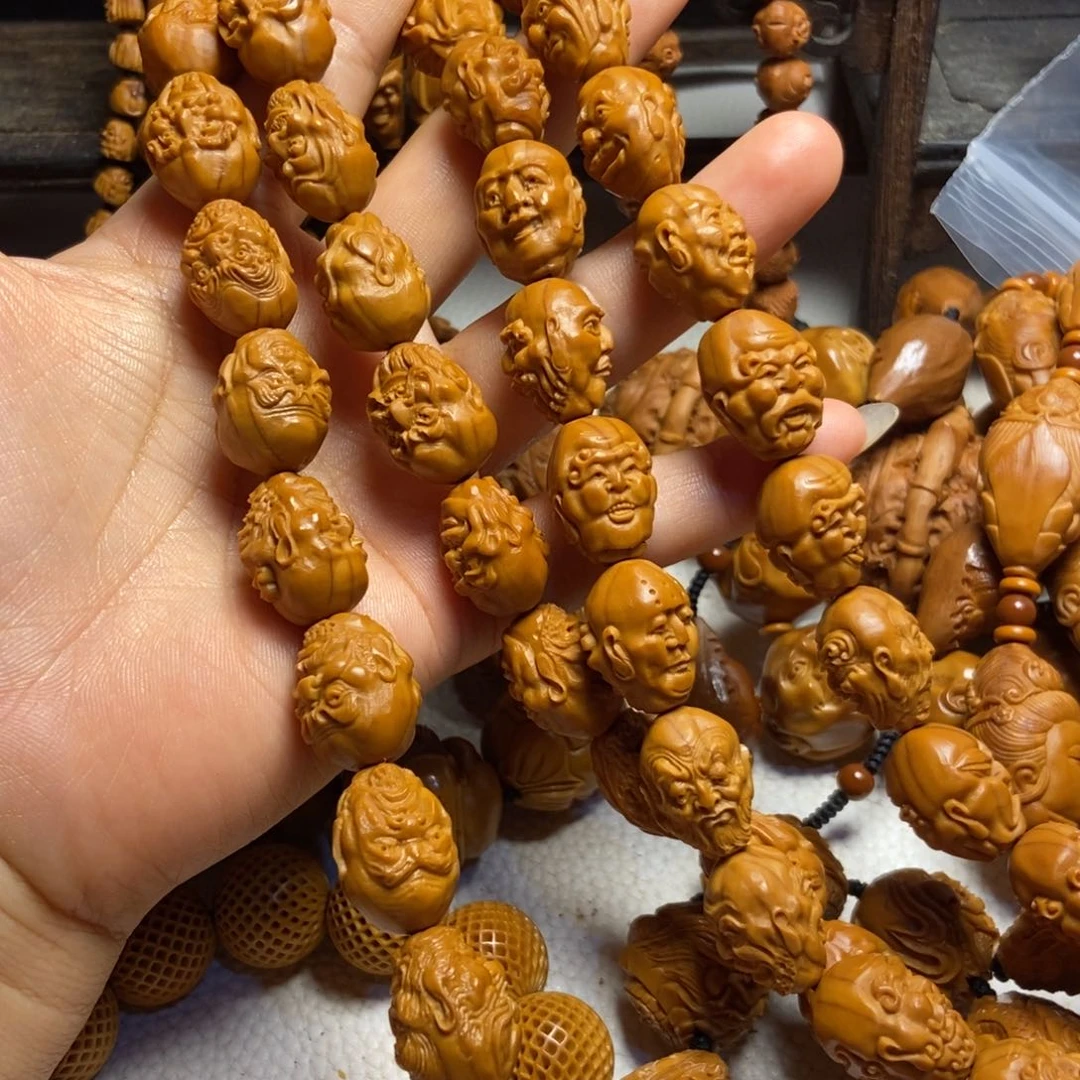 【闪购商品】橄榄核手串/手链。*z橄榄双面108罗汉