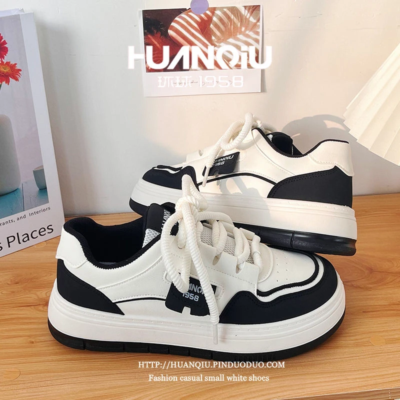 环球网红板鞋女2025春季新款百搭ins潮流厚底学生休闲运动鞋子女