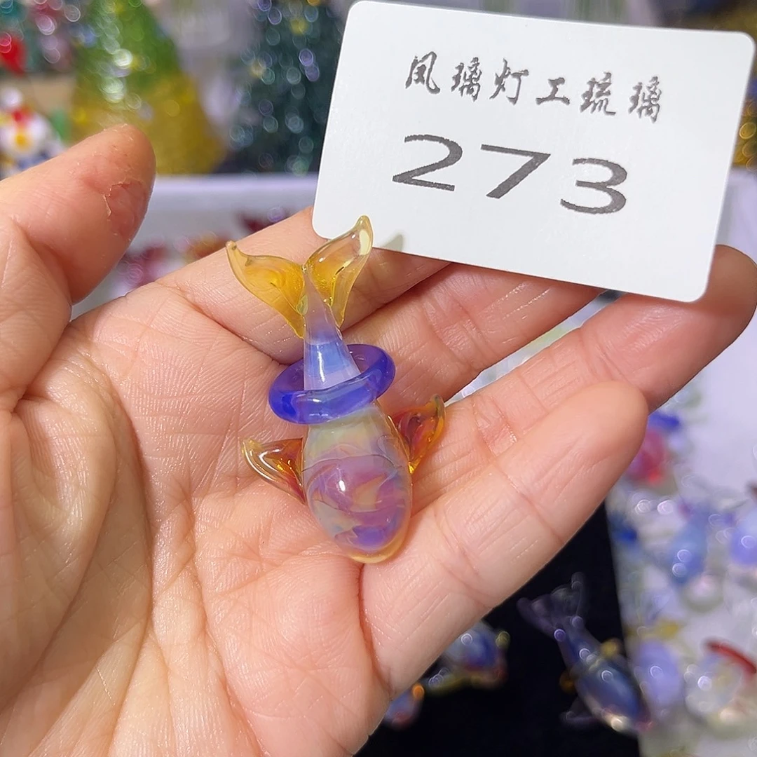 白***家颈饰玻璃273鲸鱼吊坠