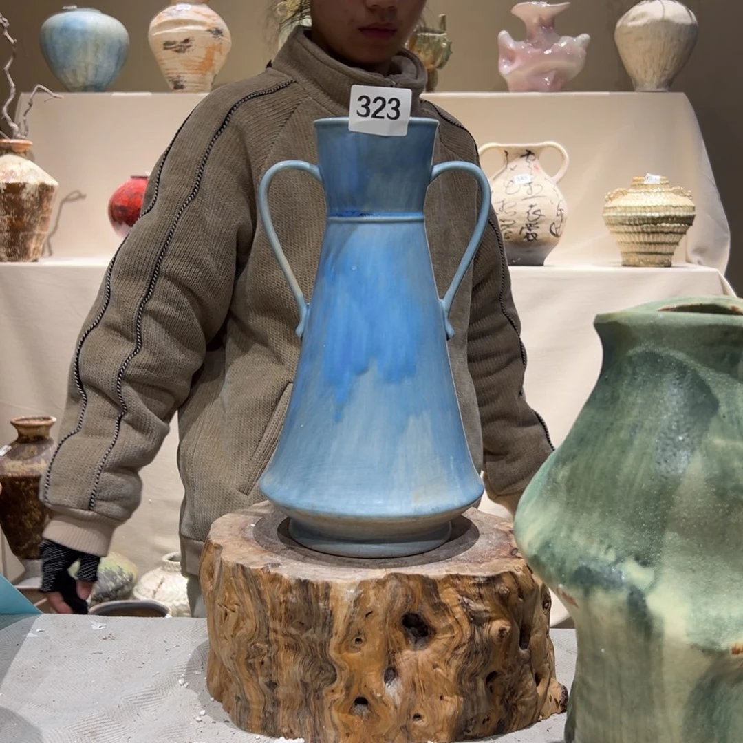 景德镇高温陶瓷323花瓶摆件花瓶摆件