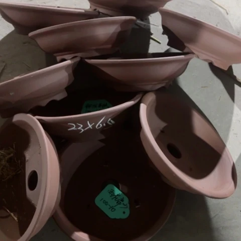 紫砂花盆100-10。23-6.5