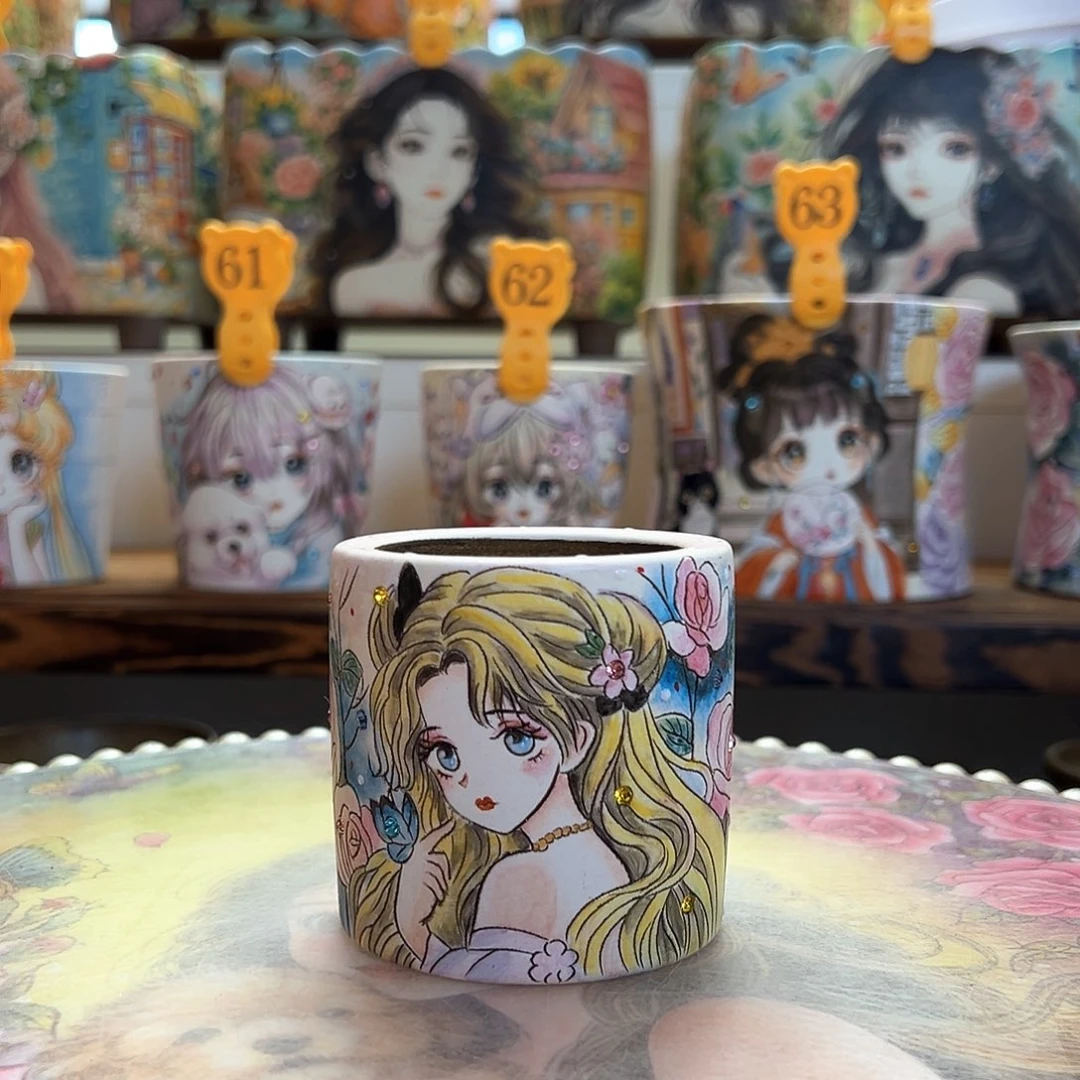 薄雾的精工美女盆（短期使用过特价）