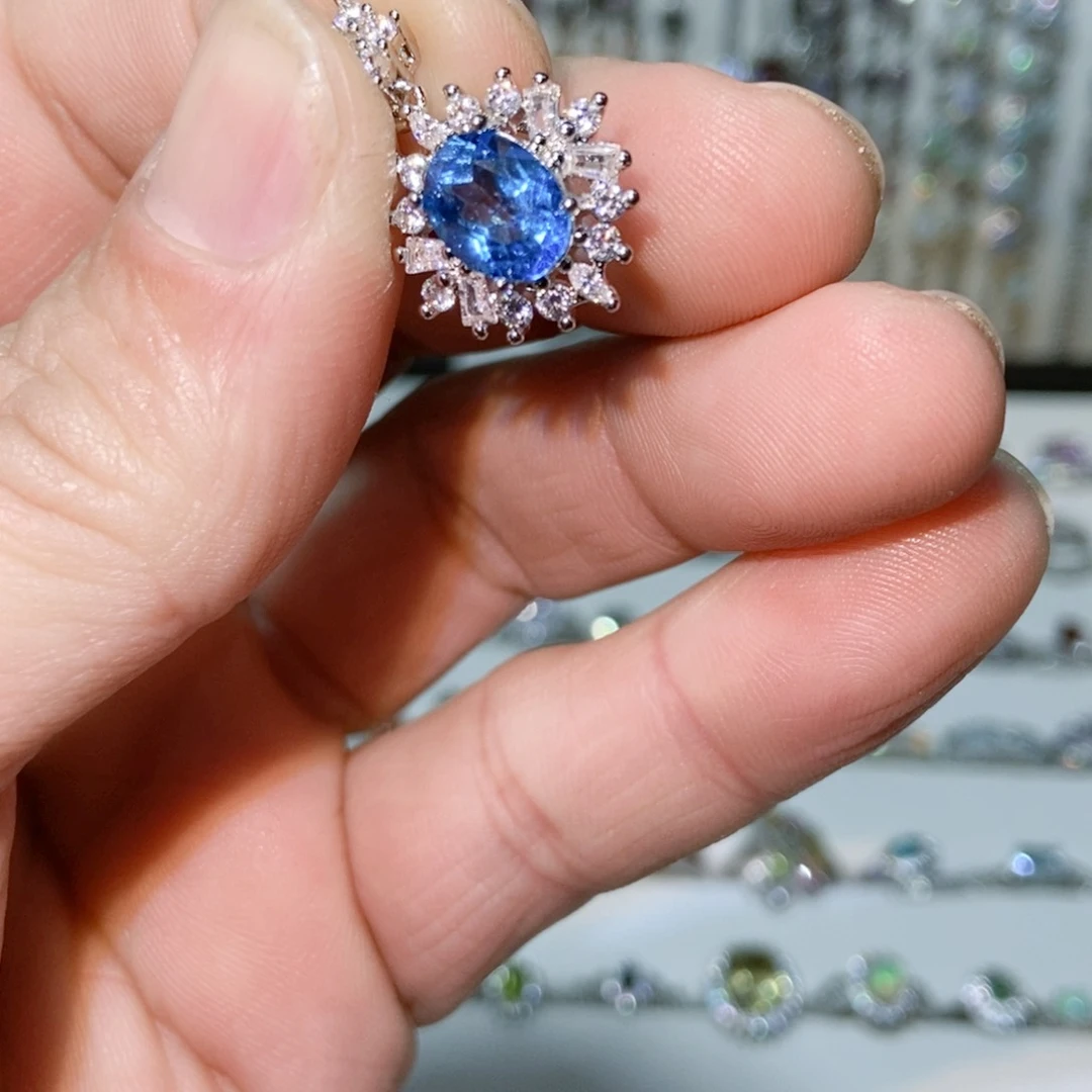 紫晶珠宝半成品银S925镶嵌