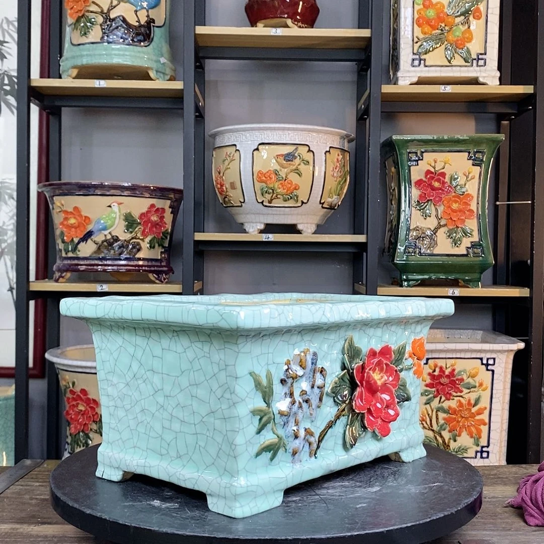 紫砂花盆梅**露3。