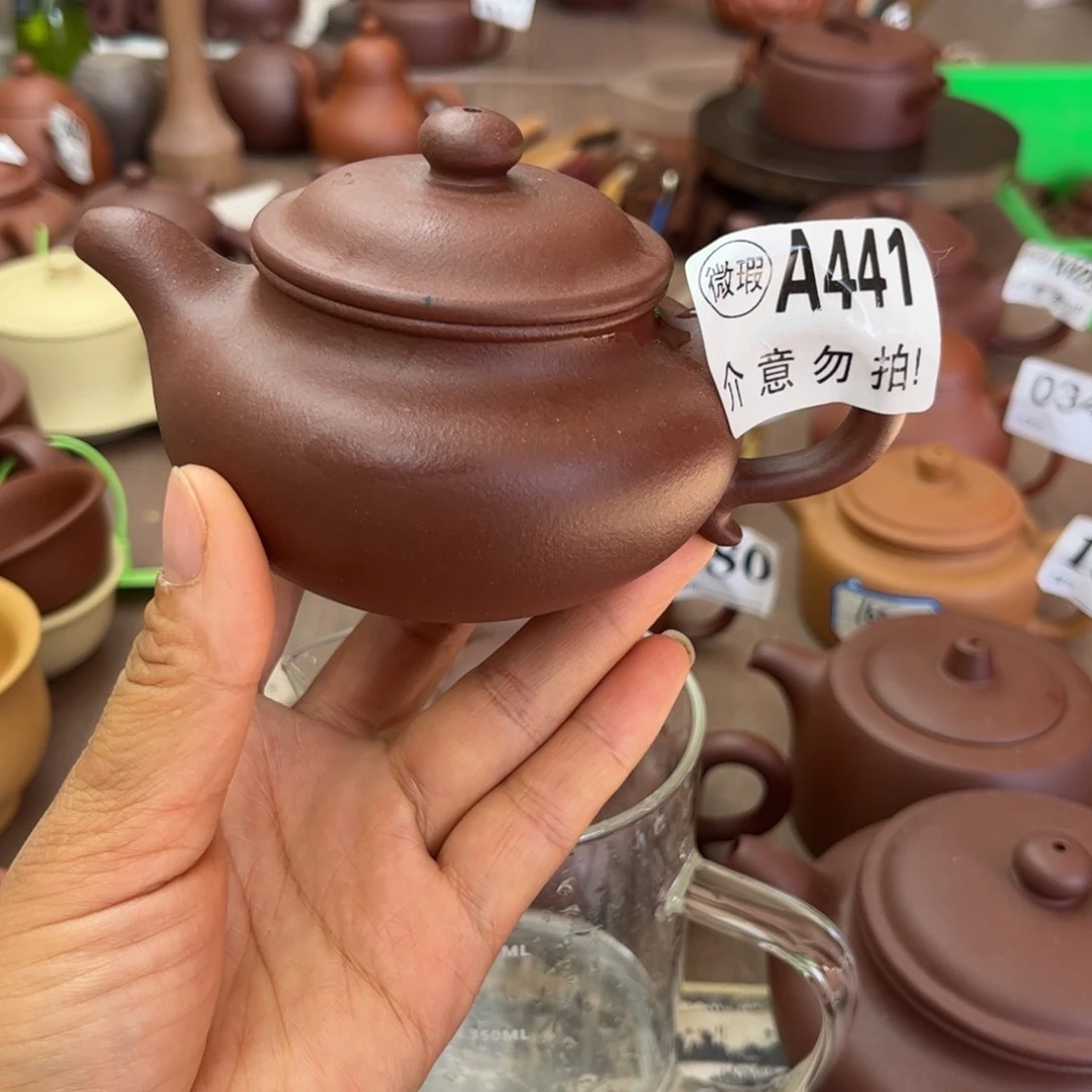 紫砂茶壶底槽清半手工160cc