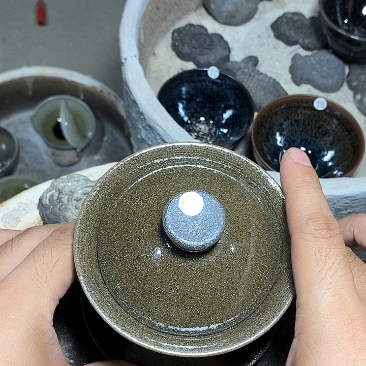 茶盏建盏龙窑柴烧
