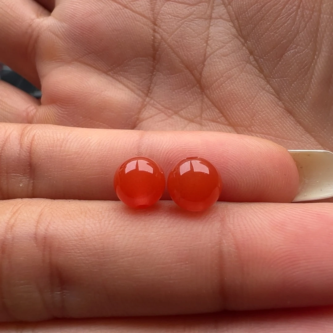 南红玛瑙未镶嵌圆珠7.2