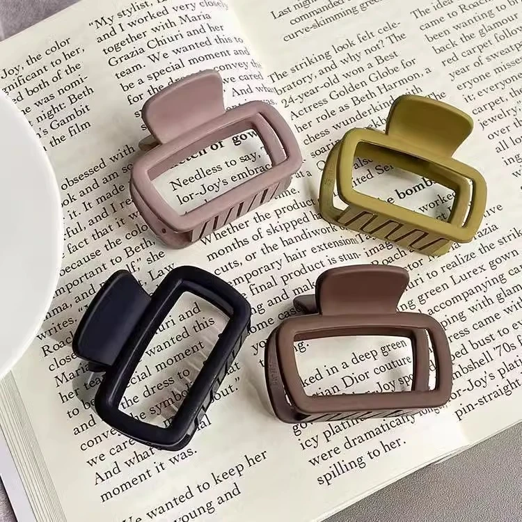 抓夹女后脑勺发夹发量少方形小号半扎发盘发头发夹子甜美发卡发饰