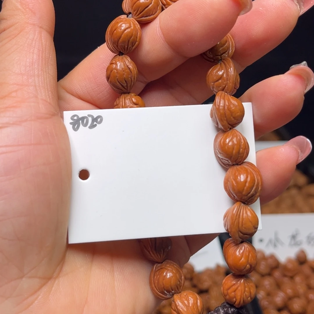 桃核手串小龙纹11左右成品