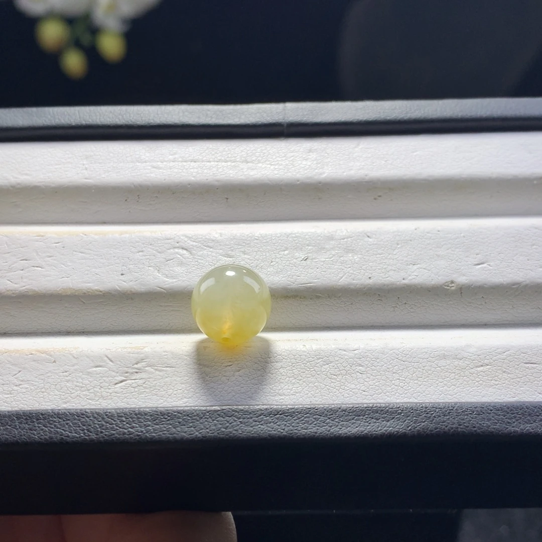 翡翠未镶嵌手串卡11冰黄