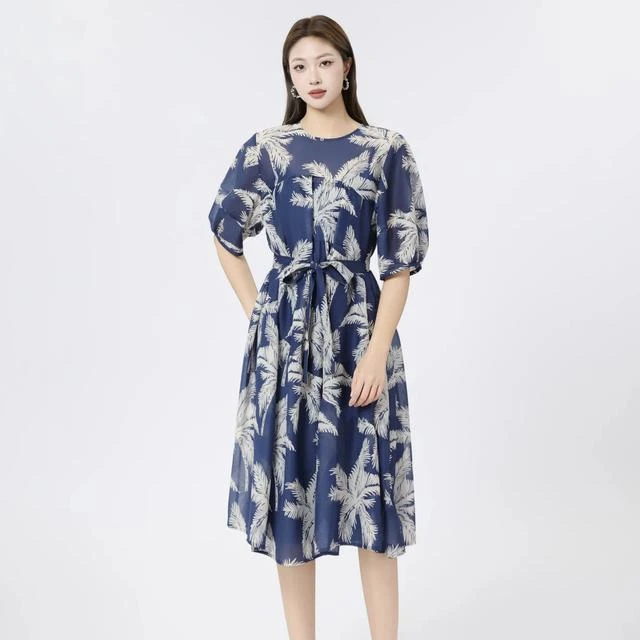 amass阿玛施夏季新款显瘦法式通勤气质裙子收腰黑纱收腰法式赫本